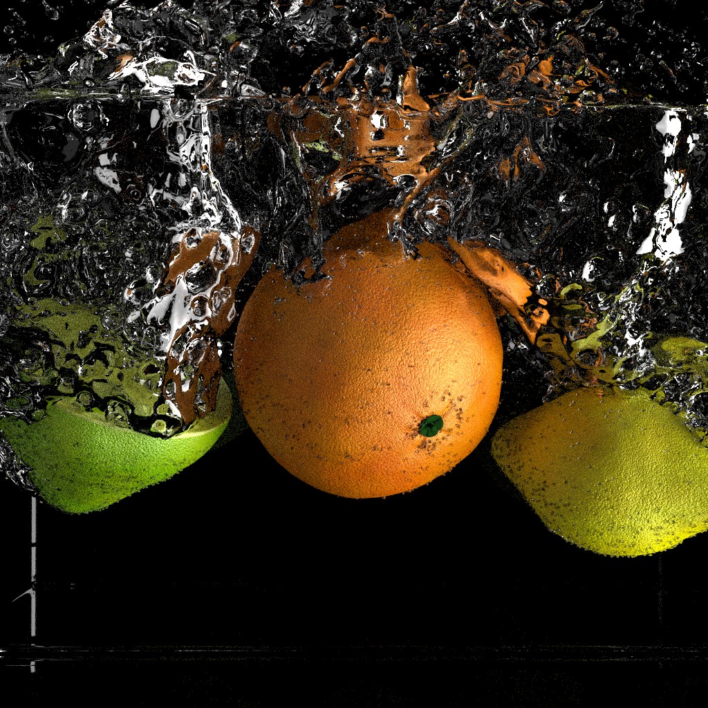 Realistic fruit splash in Cycles preview image 1